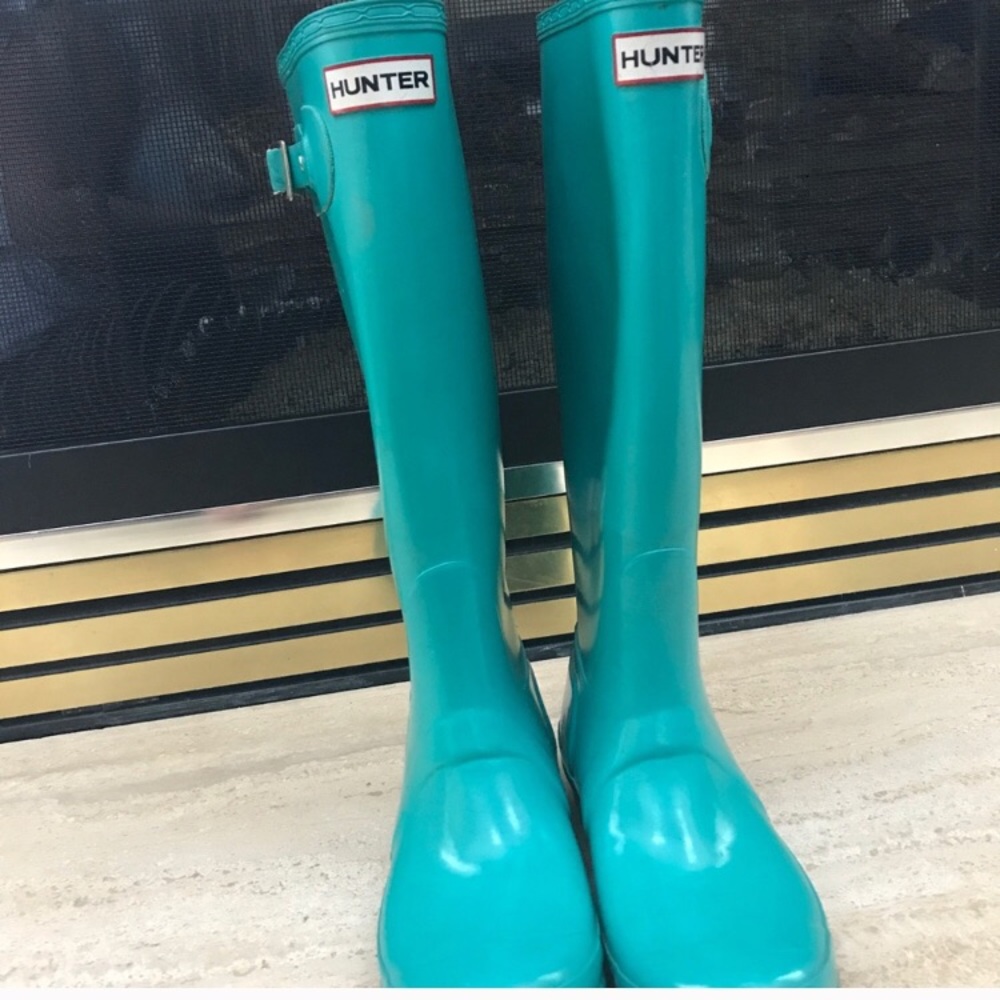 Sz. 6 Turquoise Hunter Boots